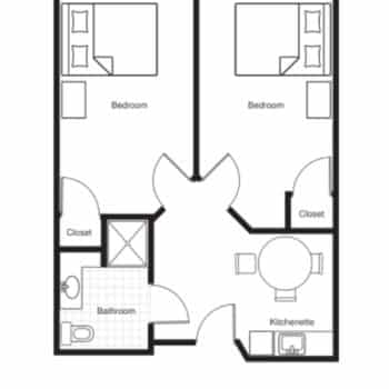 Floor Plan 2-Bedroom